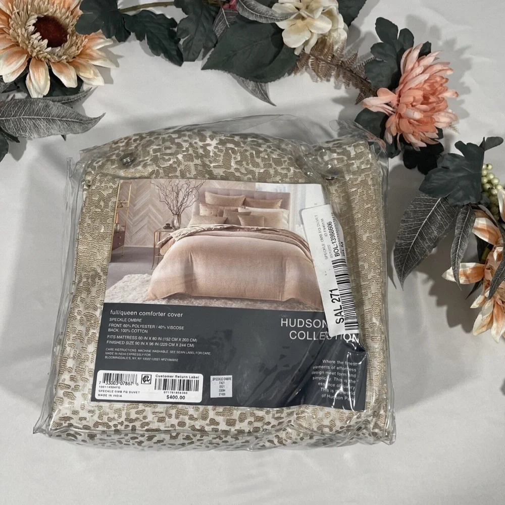 NIB $400 [ Full / Queen ] Duvet Cover for Hudson Park Speckle Ombre‎